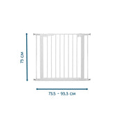 BabyDan Asta Bebek Ve Çocuk Güvenlik Kapısı 73.5 - 93.3cm Beyaz